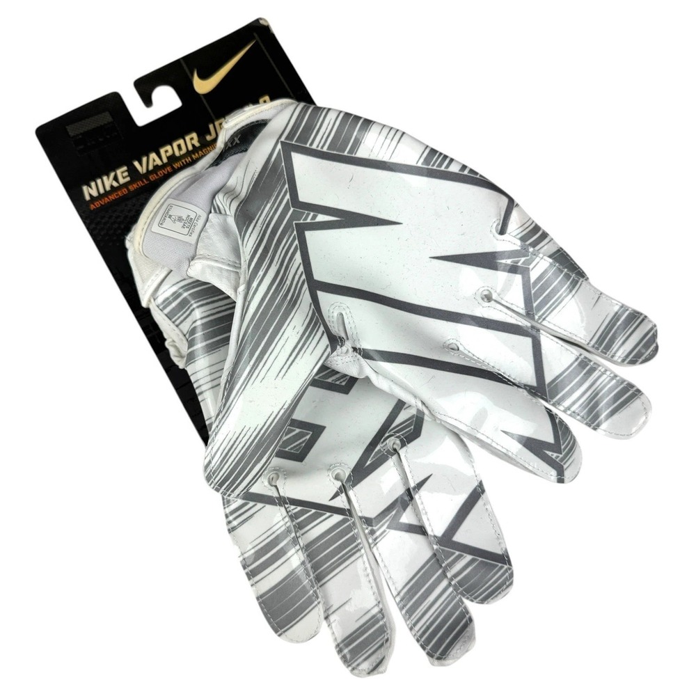 Nike Vapor Jet‎ 3.0 XXL Magnigrip Receiver Gloves Football White Silver GF0217